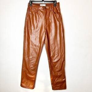 Abercrombie & Fitch 90s Straight Ultra High Rise Curve Love Brown Jeans W 28 6R